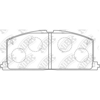 Колодки тормозные передние к-кт NiBK PN1077 фото