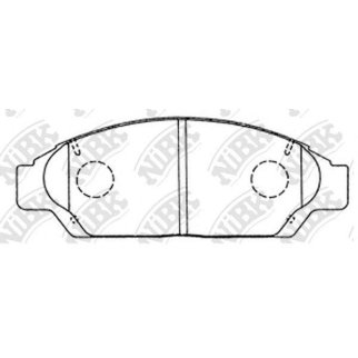 Колодки тормозные к-кт NiBK PN1260 фото