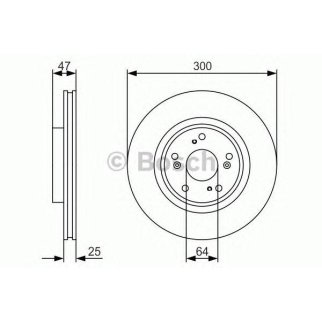 0 986 479 R24_диск тормозной передний!  Honda CR-V 2.0/2.4i/2.2CTDi 05-06 фото