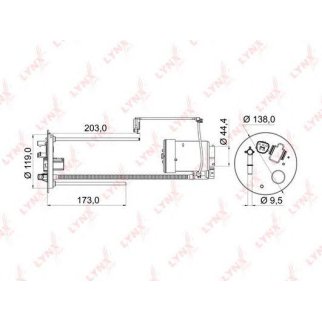 Фильтр топливный LYNXauto LF-968M фото