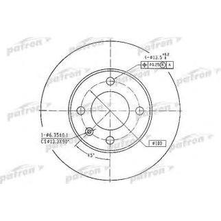 Диск тормозной PATRON PBD1517 фото