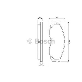 Колодки тормозные BOSCH _0 986 424 572 фото