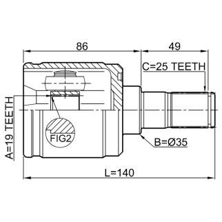 ШРУС внутренний 1211-GET11 фото 2