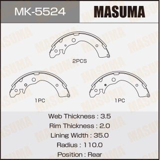 Колодки барабанные к-кт Masuma MK-5524 фото