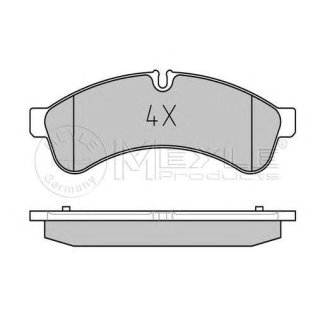 Колодки задние IVECO Daily IV 2006- MEYLE 025 292 3122 фото