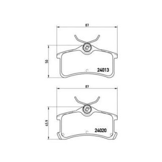 Колодки тормозные к-кт brembo P 83 084 фото