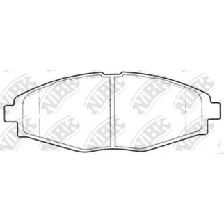 Колодки тормозные передние к-кт NiBK PN0390 фото