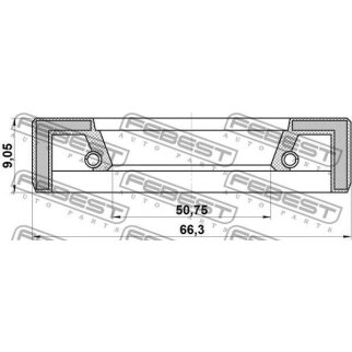 95FAY-52660909X_сальник ШРУСа! 52x66x9.1 Nissan X-Trail 01> фото