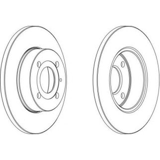 Диск тормозной передний вентилируемый FERODO DDF1271 фото