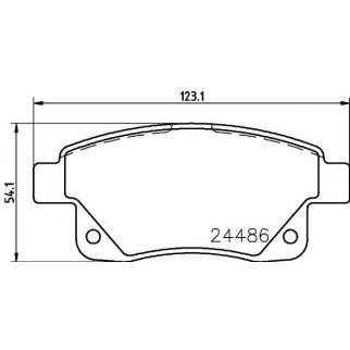 Колодки тормозные задние дисковые к-кт MINTEX MDB2853 фото