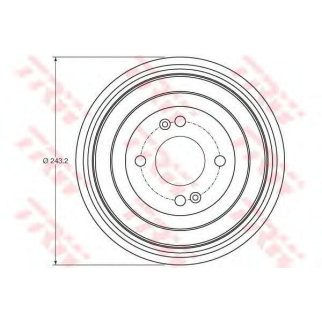 Барабан тормозной TRW DB4422 фото