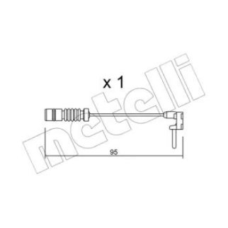 Датчик износа колодок METELLI _SU.011 фото