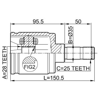 0311-LOGRH_ШРУС внутренний к-кт! Honda Civic 1.3/1.5 D13/D15 EK2/3 95> фото 2