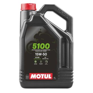 Масло моторное Motul 5100 4T 15W-50 4 л 112159 фото