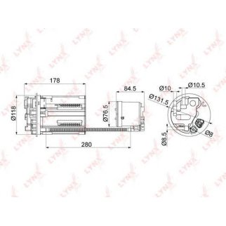 Фильтр топливный LYNXauto LF1004M фото