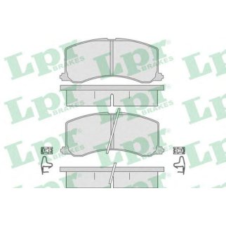 Колодки тормозные передние к-кт Lpr 05P665 фото