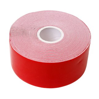Скотч двусторонний 40 мм х 5 м красный фото