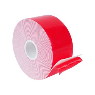 Скотч двусторонний 40 мм х 5 м красный фото 2