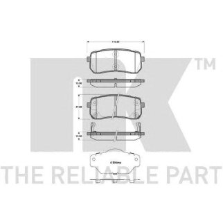 Колодки тормозные дисковые задние с звуковым предупреждением износа,прижимной пластиной и аксессуара фото