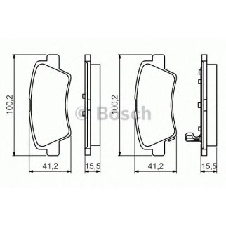 Колодки тормозные задние дисковые к-кт BOSCH 0 986 494 557 фото