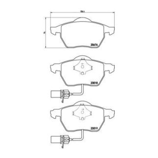Колодки тормозные передние к-кт brembo P 85 085 фото