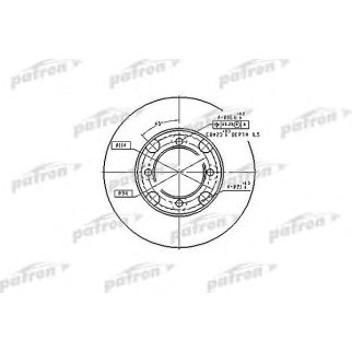 Диск тормозной передн MAZDA: 626 II 82-87, 626 II Hatchback 83-87, 626 III 87-92, 626 III Hatchback 87-92, 626 III купе 87-92 фото