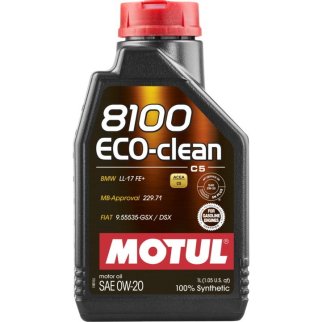 Масло моторное 0W20 MOTUL 1л синтетика 8100 ECO-CLEAN C5/C6/SP/GF-6a фото