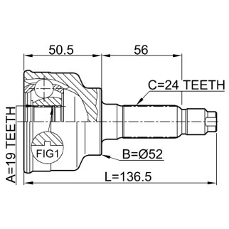 0510-014_ШРУС наружный к-кт! Kia Pride/Mazda 121 1.1/1.3 16V 90> фото 2
