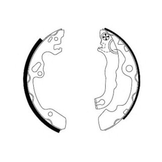 Колодки барабанные к-кт Hella 8DB 355 002-231 фото