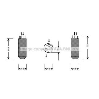 Осушитель системы кондиционирования AVA DWD029 фото