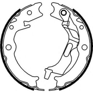 Колодки барабанные стояночного тормоза (170x26) фото