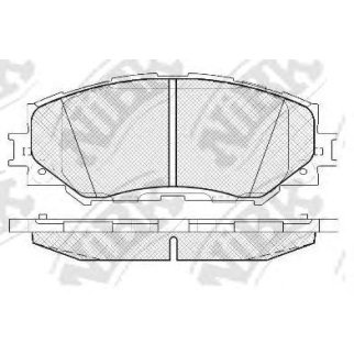 Колодки тормозные передние к-кт NiBK PN1524 фото