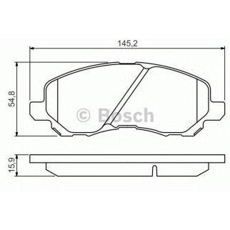 Колодки тормозные передние к-кт BOSCH 0 986 495 253 фото