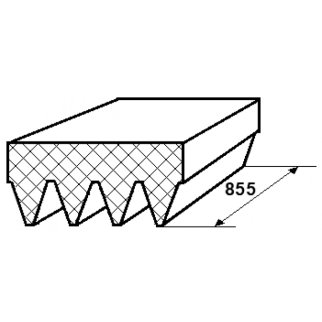Ремень поликлиновой 4 клина фото 2