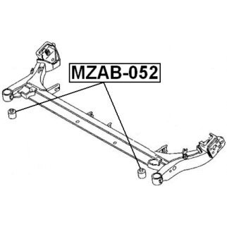 Сайлентблок задней подвески FEBEST MZAB-052 фото 2 Сайлентблок задней подвески FEBEST MZAB-052 фото 2