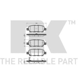 Колодки тормозные NK 222257 фото