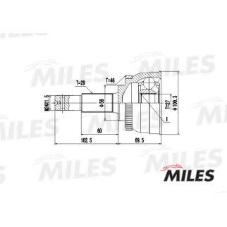 ШРУС NISSAN MAXIMA III-IV A32/A33 2.0-3.0 95-07 нар. +ABS фото 3 ШРУС NISSAN MAXIMA III-IV A32/A33 2.0-3.0 95-07 нар. +ABS фото 3