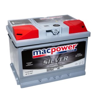Аккумуляторная батарея MACPOWER 6СТ 60 обр.низ.242х175х175 Турция фото