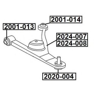 Сайлентблок ASVA 2001-013 фото