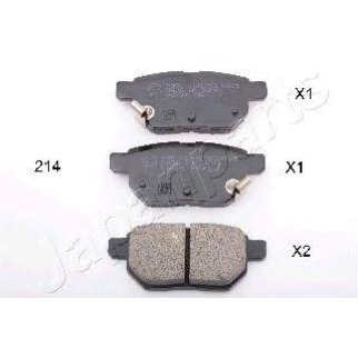 Колодки тормозные Japanparts PP-214AF фото