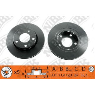 Диск тормозной задний для Mercedes ML(W163) A1634230212 фото