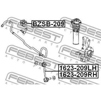 Тяга стабилизатора передн левая MERCEDES BENZ SPRINTER 906 2005-2013 1623-209LH фото