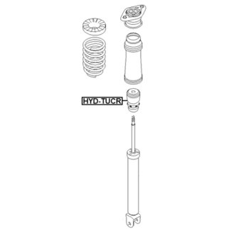 Отбойник заднего амортизатора HYUNDAI AZERA 05 2005- FEBEST HYD-TUCR фото 2