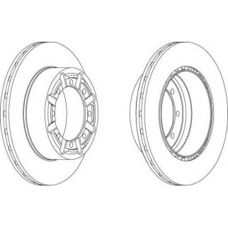 Диск тормозной FERODO FCR340A фото