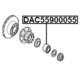 DAC55900055_подшипник ступицы! Iveco Daily фото 2