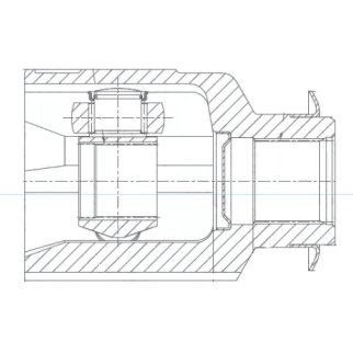 ШРУС для а/м Hyundai Creta (15-) 2.0i AT 2WD/4WD (внутр. прав. перед.) (GO 0828) фото 3