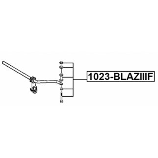 Стойка переднего стабилизатора FEBEST 1023-BLAZIIIF фото 2 Стойка переднего стабилизатора FEBEST 1023-BLAZIIIF фото 2