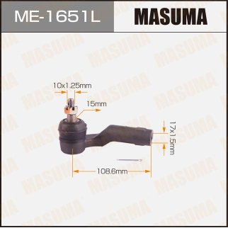 Наконечник рулевой Masuma ME-1651L фото