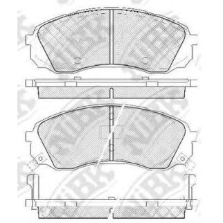 Колодки тормозные передние к-кт NiBK PN0458 фото