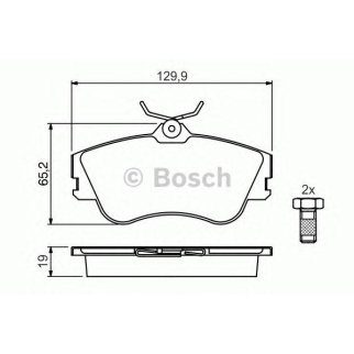 Колодки тормозные передние к-кт BOSCH 0 986 461 753 фото